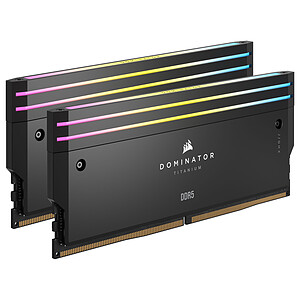 Corsair Corsair Dominator Titanium CMP48GX5M2B6000C30 module de mémoire 48 Go 2 x 24 Go DDR5 6000 MHz