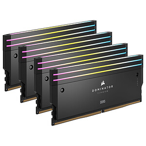 Corsair Dominator DDR5 96 Go 4 x 24 Go 6000 MHz CL30 Black
