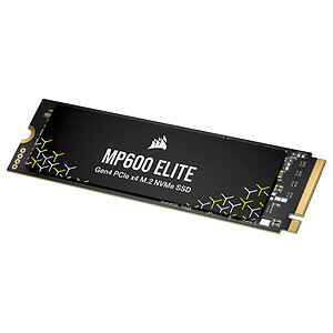 Corsair Corsair MP600 ELITE 1 To SSD PCIe Gen4 x4 NVMe M 2 NAND TLC 3D sans dissipateur thermique