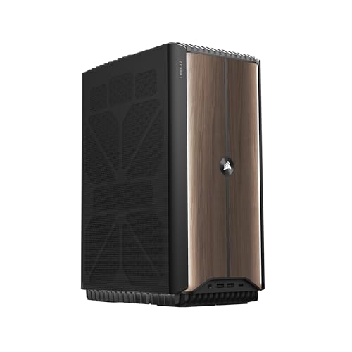 Corsair One i500 Gaming PC – CPU Intel® Core™ i9 14900K Refroidi par Liquide – GPU NVIDIA® GeForce RTX™ 4080 Super Refroidi par Liquide – 32 Go Mémoire Vengeance DDR5 – 2 to SSD M.2 – Bois Foncé