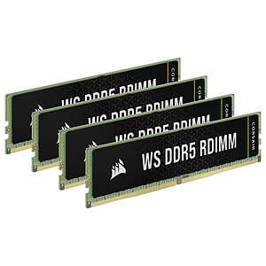 Corsair WS DDR5 RDIMM 128 Go 4 x 32 Go 5600 MHz CL40 CMA128GX5M4B5600Z40
