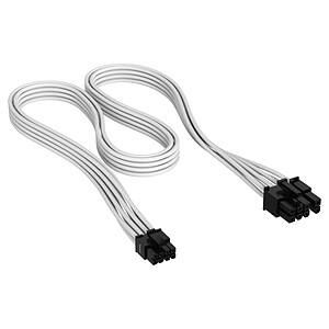 Corsair Premium Cable PCIe connecteur simple type 5 Gen 5 White
