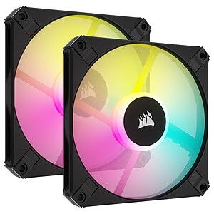 Corsair AF120 RGB Slim - Black (Pack de 2) ( 5 de rA©duction avec le code promo VAULT )