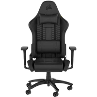 CORSAIR Chaise bureau Fauteuil Gaming TC100 RELAXED Similicuir Ergonomique Accoudoirs reglables Black  
