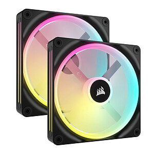 Corsair Kit d extension de ventilateur Corsair ICUE Link QX140 RGB 2x 140 mm PWM