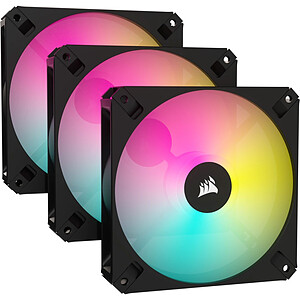 Corsair iCue AR120 Digital RGB Black - 120 mm (Pack de 3)