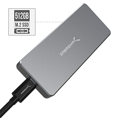 Sabrent SSD Externe Rocket Pro 512GB NVMe en Aluminium avec USB 3.1 [Jusqu’à 1000 MB s] (SB-512- NVME)