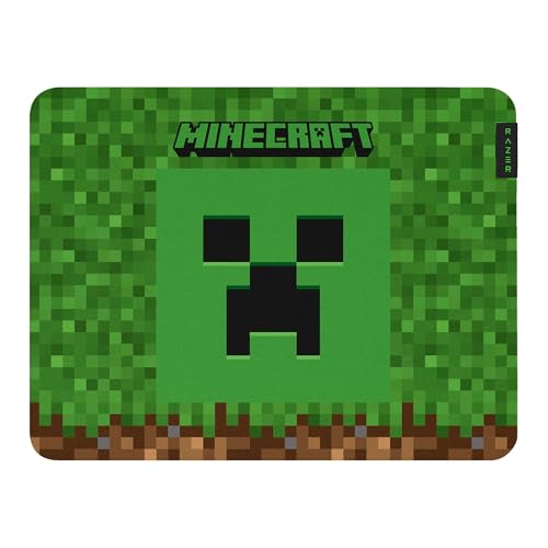 Razer Gigantus V2 Cloth Gaming Mouse Pad (Medium) Textured MicroWeave Cloth Surface - Thick, High-Density Rubber Foam - Non Slip Base - Minecraft Edition