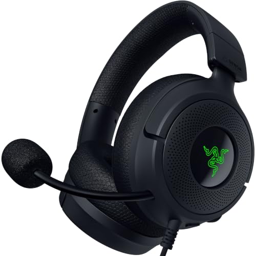 Razer Kraken V4 X Sensa HD Haptics Casque de Jeu Filaire | Pilotes TriForce 40 mm, micro cardioïde HyperClear, son surround 7.1, chroma RVB, immersion à spectre complet