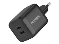 OtterBox Chargeur OtterBox Standard 65W USB-C Double Port GaN Euro Black