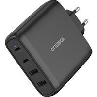Chargeur mural 100W GaN, 2 ports USB-C 2 port USB-A Black