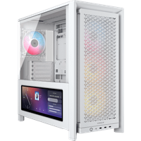 Corsair FRAME 4000D LCD RS ARGB Blanc MT Sans Alim E ATX
