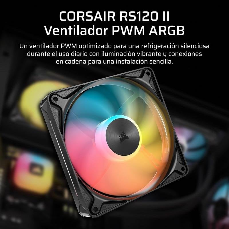 Corsair Ventilateur supplémentaire Corsair RS120 II ARGB 120mm PWM mode Zero RPM
