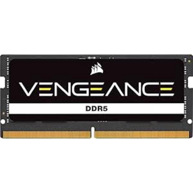 Corsair Mémoire RAM Corsair Vengeance SODIMM CMSX48GX5M1A5600C48 48GB 1x48GB DDR5 5600MHz CL48 Intel XMP Black
