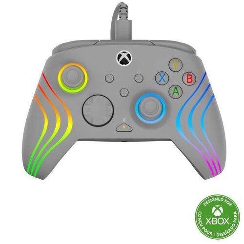 TURTLE BEACH Manette de jeu - Xbox Series XS Xbox One et PC - Afterglow Wave - RGB Filaire Grey