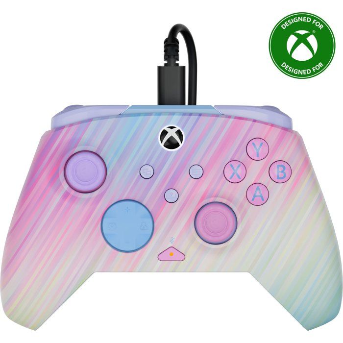 Manette filaire Turtle Beach Rematch Advanced Cotton Candy Xbox Series XS Xbox One et PC
