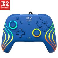 Manette gaming filaire Turtle Beach Afterglow Wave Blue pour Nintendo Switch 2
