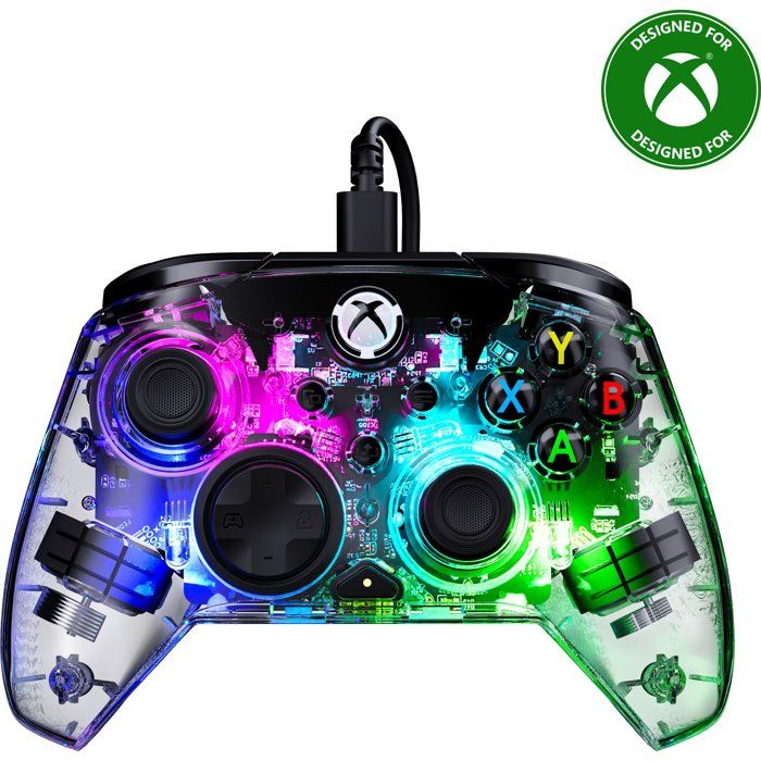 Manette de jeu - Xbox - Afterglow - Filaire - Transparente - Compatible PC