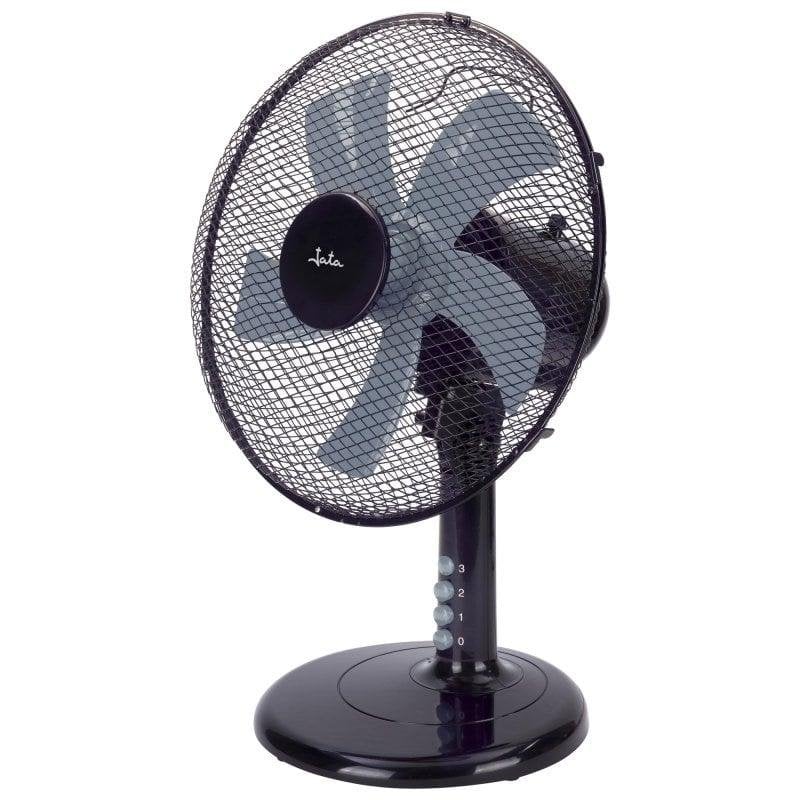 Jata Ventilateur de Table Jata JVVM3124 45W 34cm 3 Vitesses Oscillation Tête Inclinable