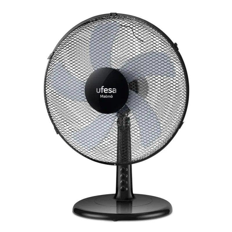 Ufesa Ventilateur de Table Ufesa Malmo 50W 40cm 3 Vitesses Oscillation 5 Pales Black