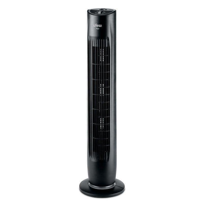 Ufesa Ventilateur Colonne Ufesa Riga 45W 3 Vitesses Minuterie Inclinaison Poignée Black