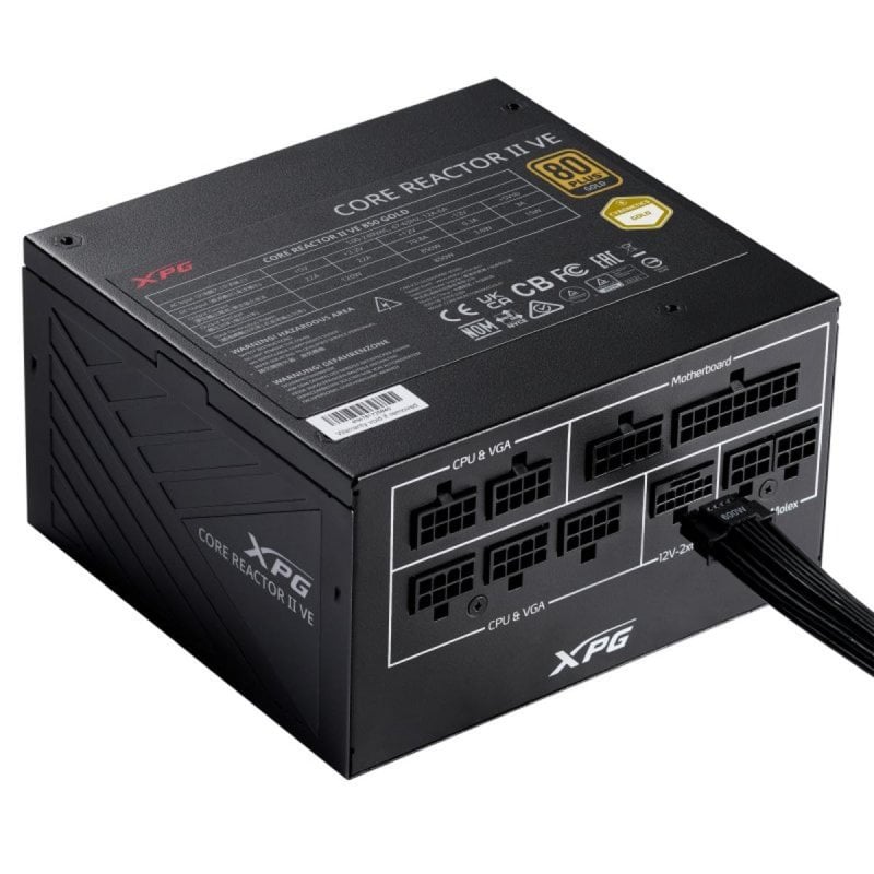xpg Alimentation XPG 850W 80 PLUS Gold CORE REACTOR II VE Modulaire ATX 3.1 câble 12V-2x6
