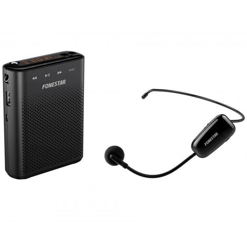 fonestar Fonestar ALTA-VOZ-W30 Amplificateur de voix portable USB MicroSD MP3 avec microphone sans fil Black