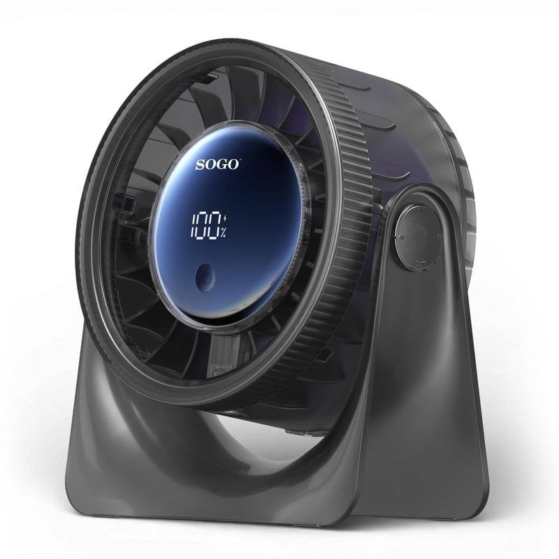 sogo Mini Ventilateur SOGO VEN-SS-21155 3W 5 Vitesses Batterie LED Inclinable