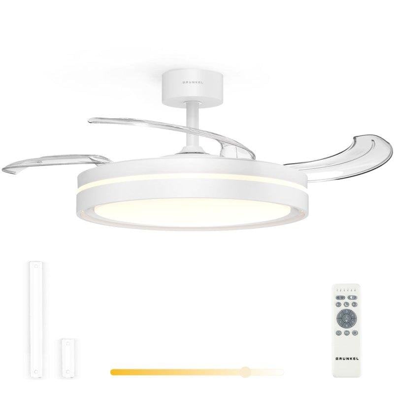 grunkel Ventilateur de plafond Grunkel Skywhite42 DC 42 pouces LED 24W 3 pales