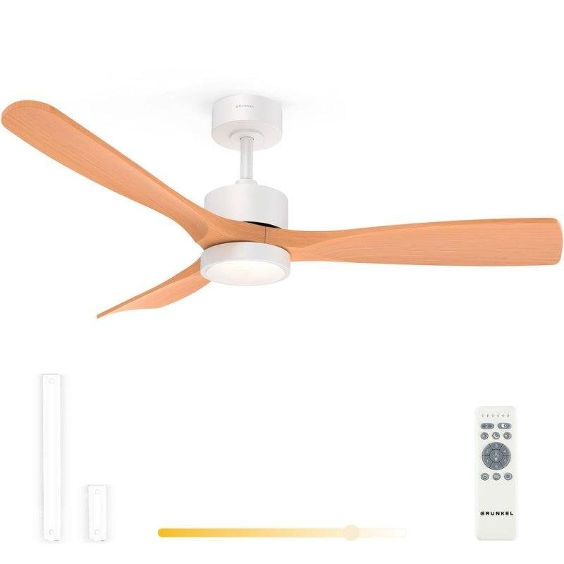 grunkel Ventilateur de plafond Grunkel Skystyle52 132 cm LED 18W moteur DC