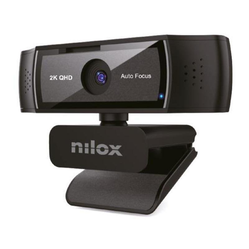 nilox Webcam Nilox NXWCA2K12 2K USB2.0 Autofocus Microphone ABS Black