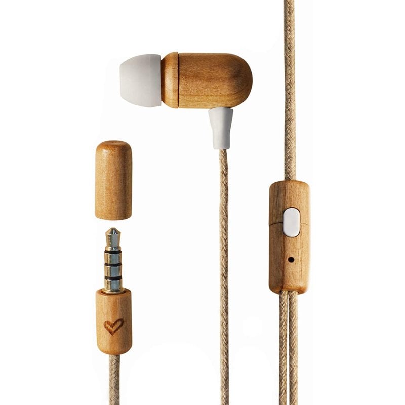 energy-sistem Energy Sistem Earphones Eco Casque avec Microphone Bois de Cerisier