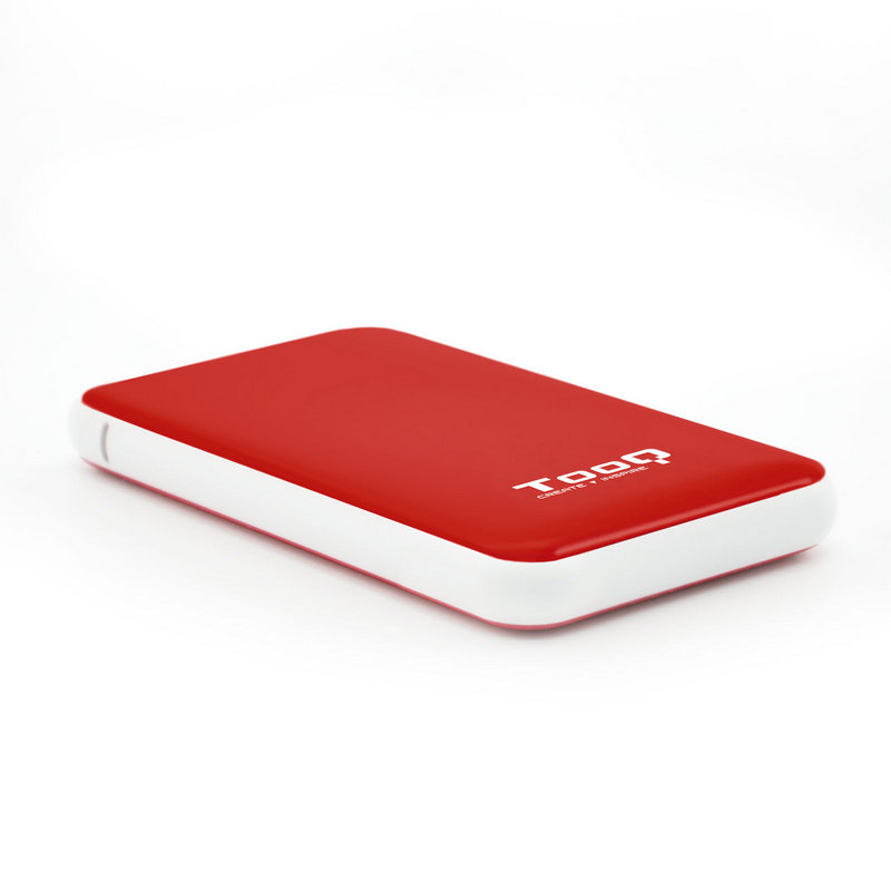 tooq TQE-2528R Boîtier Externe USB 3.1 Red pour Disque Dur 2.5 SATAIII