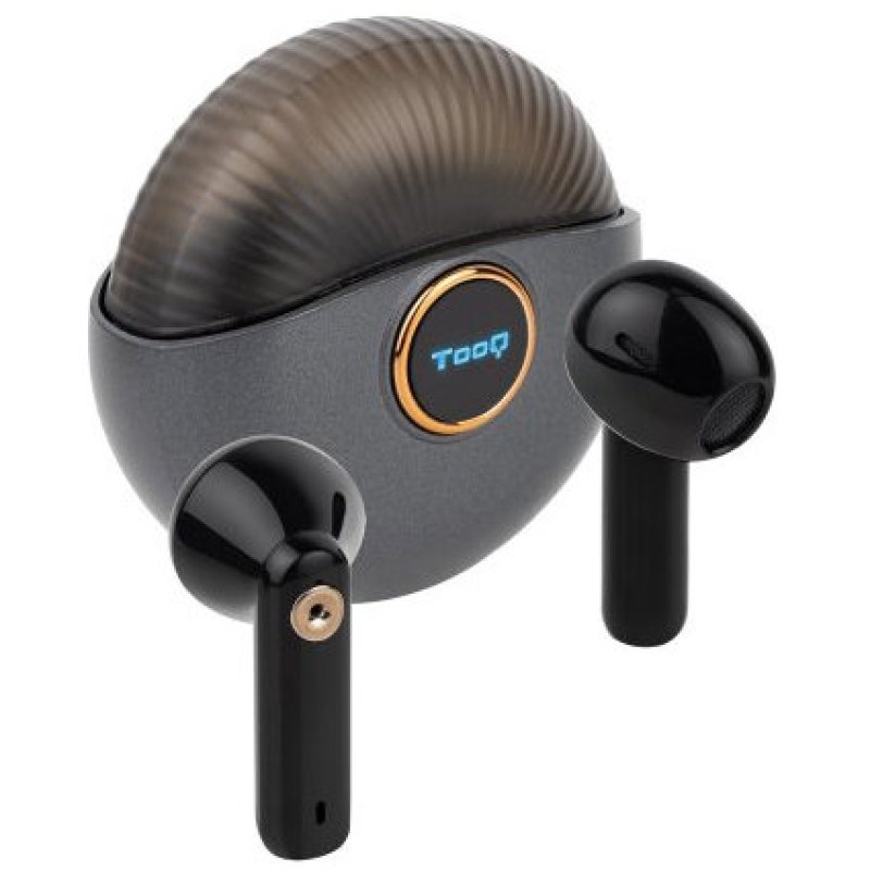 tooq TooQ Snail TQBWH-0060G Casque Bluetooth avec Étui de Chargement Autonomie 4h Grey et Black