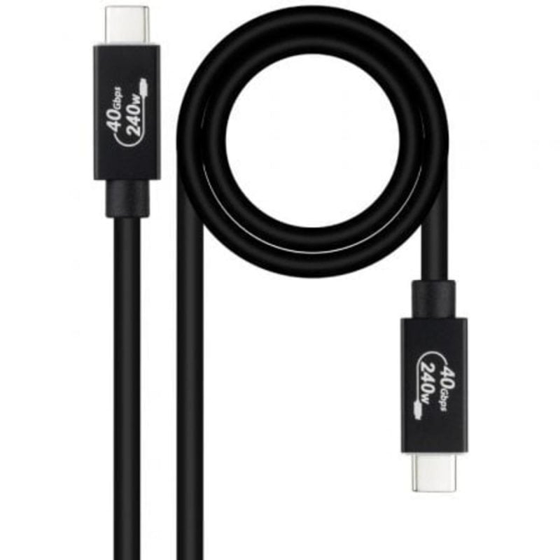 nanocable Câble USB4 Nanocable 40Gbps 240W USB-C 1m