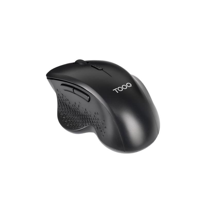 tooq Ratón TooQ TQMWG-1105-B Sans Fil 1600 DPI Black Ergonomique 6 Boutons