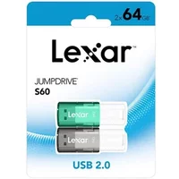 ClA� USB Lexar Pack 2 Cles Usb2 Jumpdrive 64Go S60
