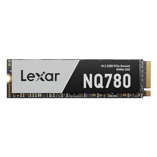 Lexar Disque SSD interne NQ780 PCIe Gen4 NVMe M.2 2280, jusqu'à 7000 6000 Mo s en lecture écriture, compatible avec PS5, pour joueurs et créateurs (LNQ780X004T-RNNNU)