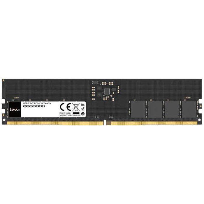 Barrette Memoire - LEXAR - DDR5 8 Go - 262 PIN U-DIMM - 5600 Mbps CL46 - 1.1 V - Blister