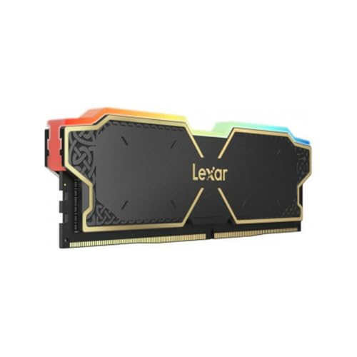 Barrette Memoire - LEXAR THOR - DDR5 6000 - CL38 1.3 V - 32 Go (2x16Go) - Dissipateur thermique RGB - Black