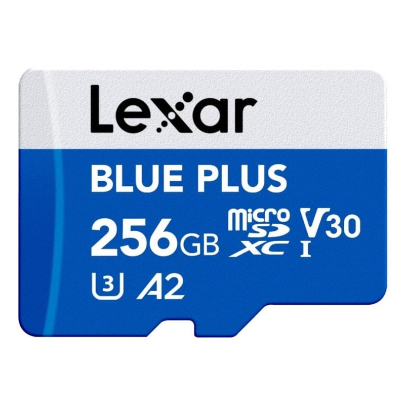 Lexar Carte MicroSD Lexar Blue Plus 256 GB UHS-I 170 MB s Classe 3 V30 A2