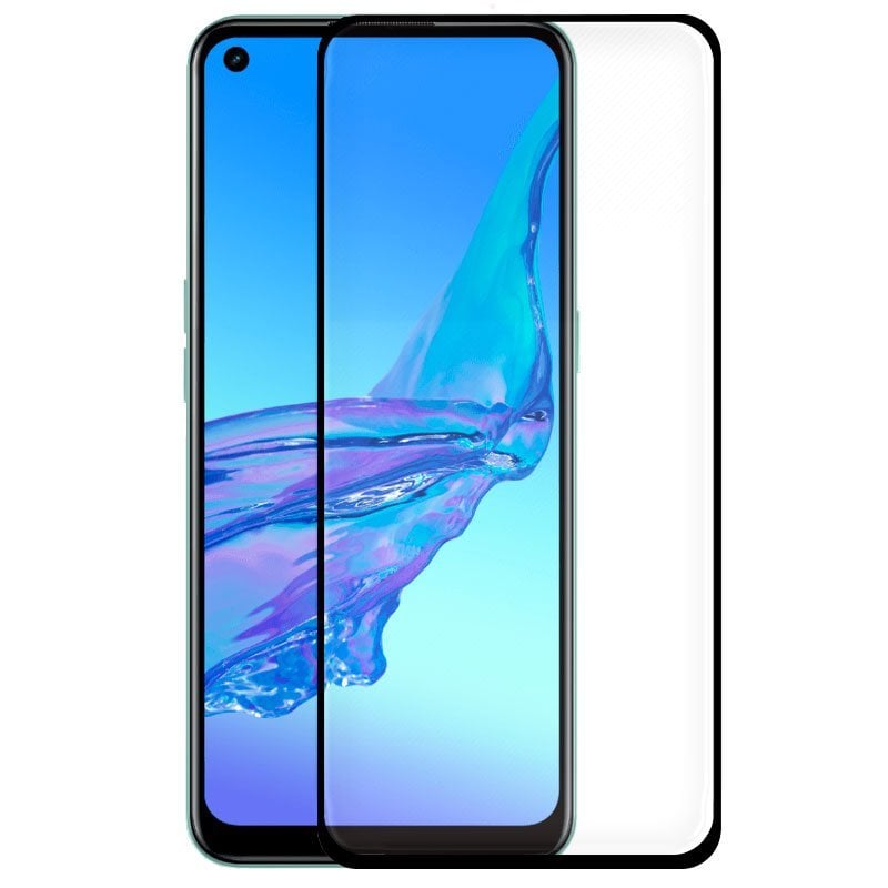 Cool Protecteur en verre trempé 3D Black froid pour Oppo A53 A53s