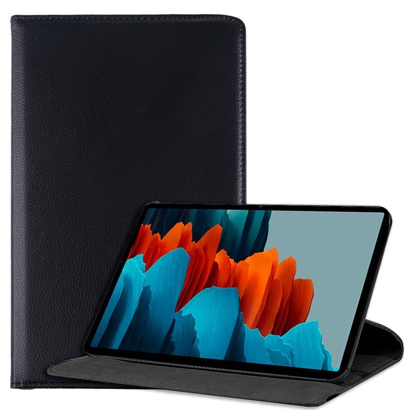 Cool Black Plain Book Case pour Samsung Galaxy Tab S7 11