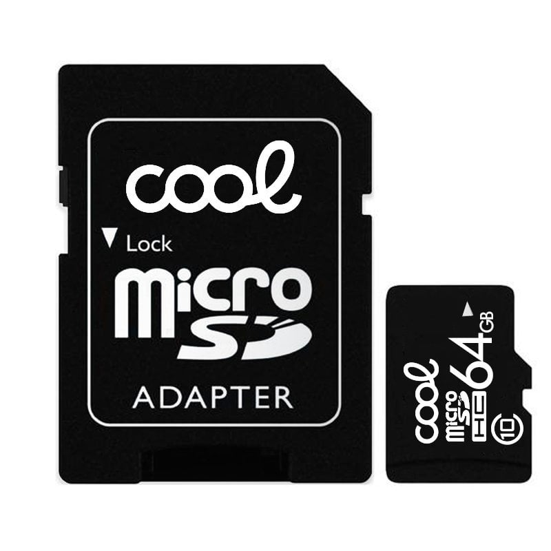 Cool Cool MicroSDHC 64 Go Classe 10 Adaptateur