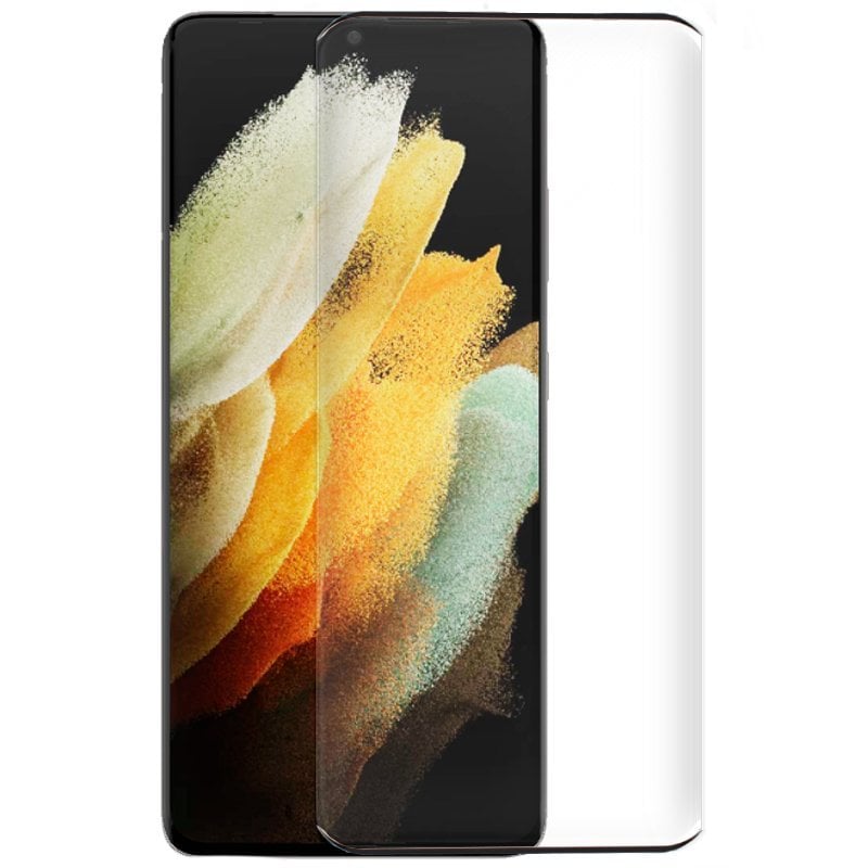 Cool Protecteur d'écran en verre trempé incurvé cool pour Samsung Galaxy S21 Ultra