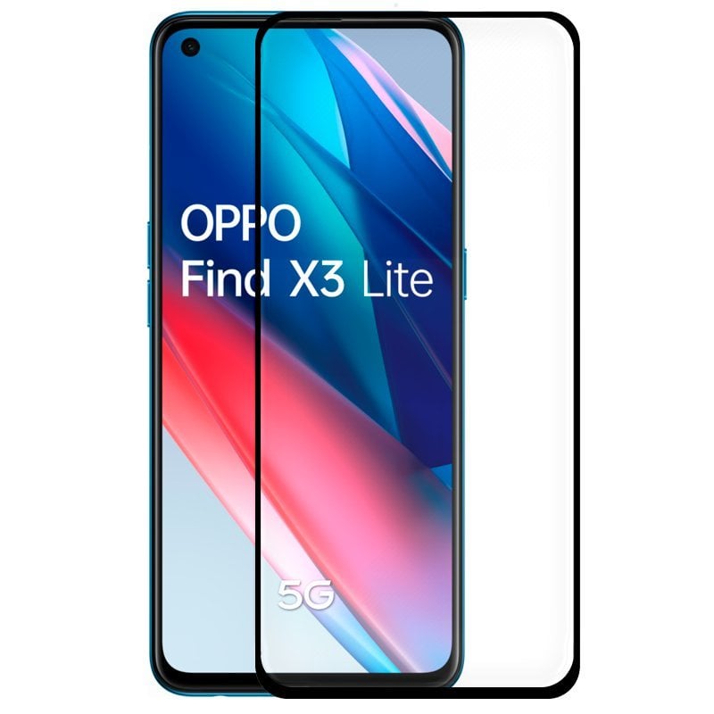Cool Protecteur d'écran en verre trempé Black Cool Full 3D pour Oppo Find X3 Lite