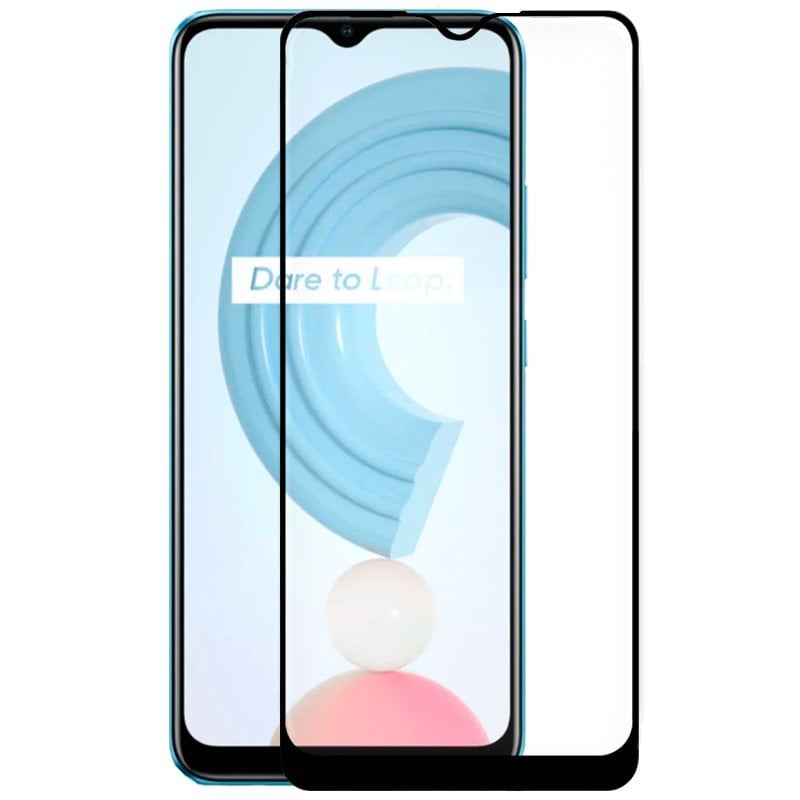 Cool Cool Full 3D Protecteur d'écran en verre trempé Black pour Realme C21 C11 2021