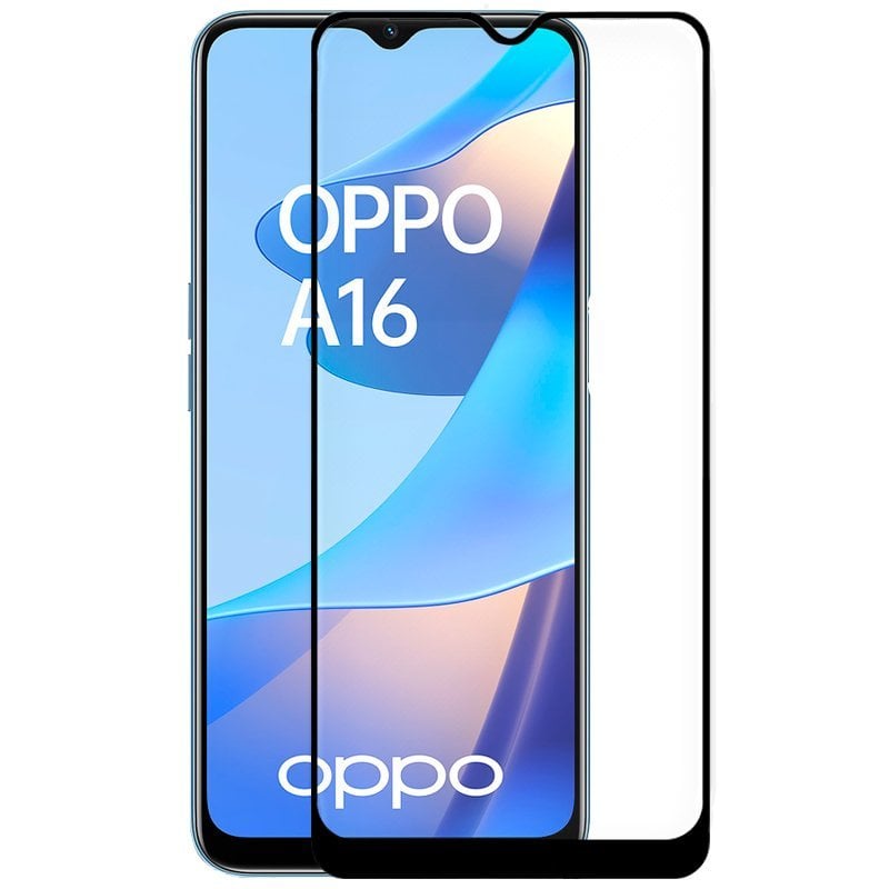 Cool Protecteur d'écran en verre trempé Black Cool FULL 3D pour Oppo A16 A16s A54s