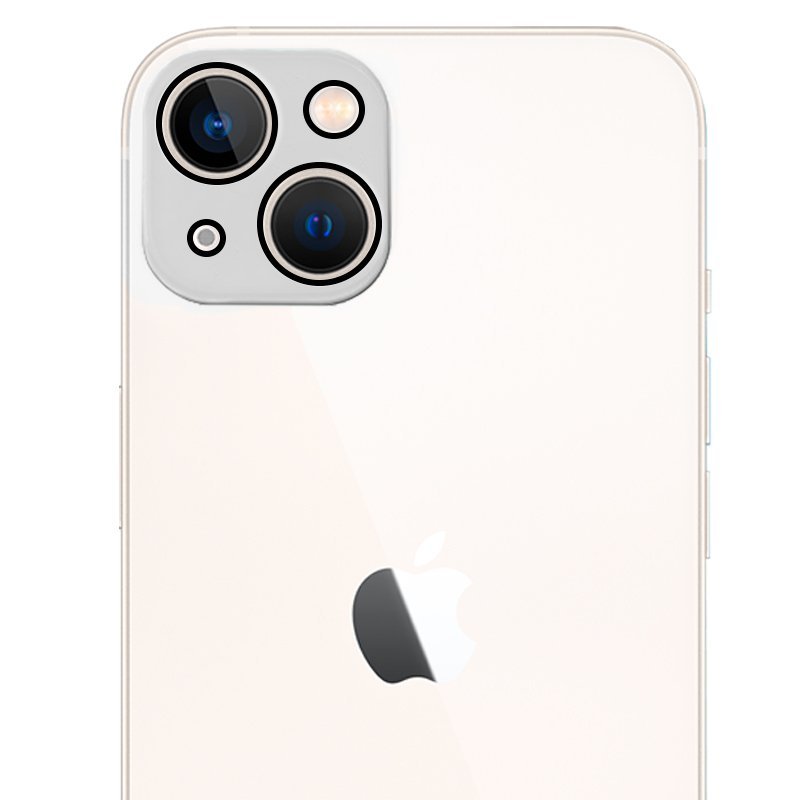 Cool Protecteur de caméra en verre trempé cool pour iPhone 13 13 Mini