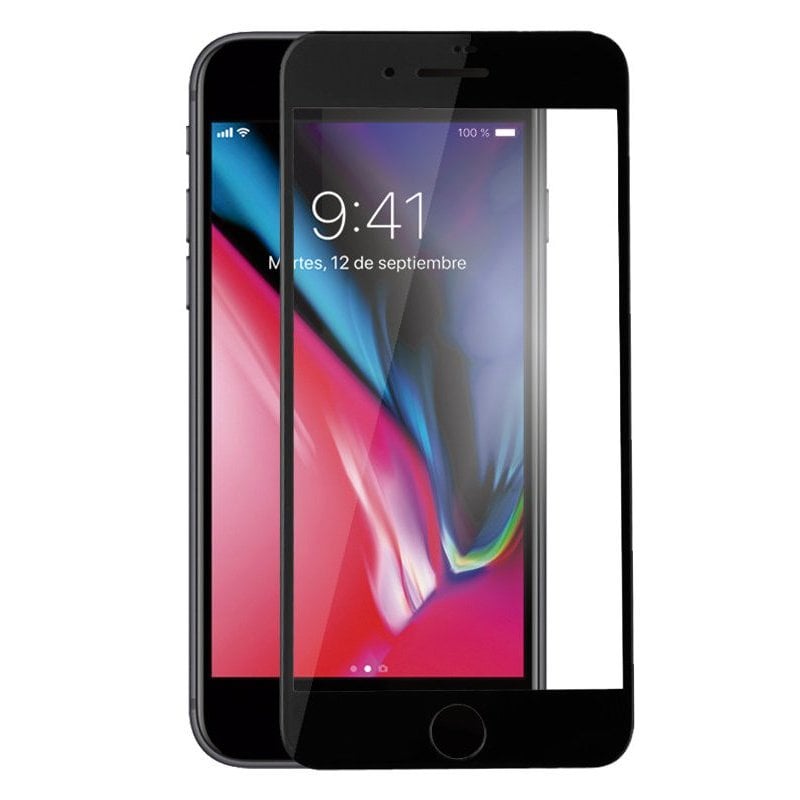 Cool Protecteur d'écran en verre trempé Black Cool FULL 3D pour iPhone 7 Plus iPhone 8 Plus